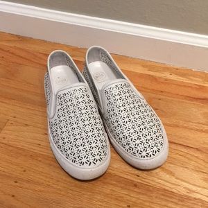 Tory Burch white slide on